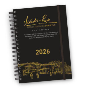 Agenda 2026 personalizada formato dia pagina en 15x21 cm.